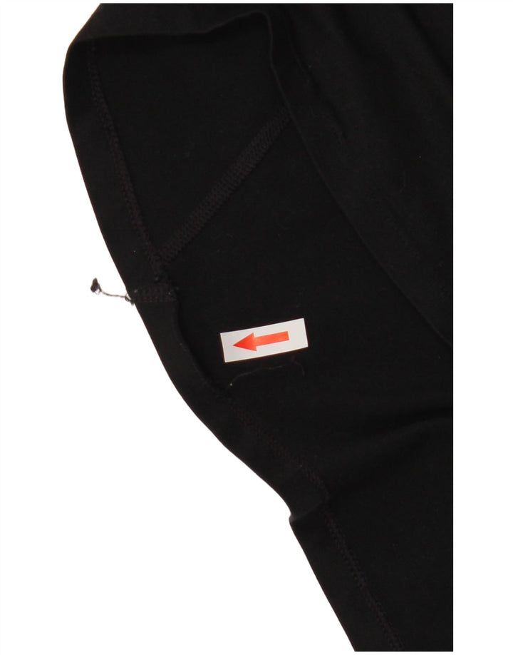 Nike Mens Dri Fit Zip Neck Pullover Treino Top Médio Preto Poliéster