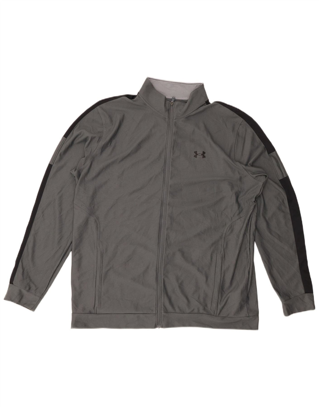 UNDER ARMOUR Mens Treino Top Jacket XL Cinza Colourblock Poliéster