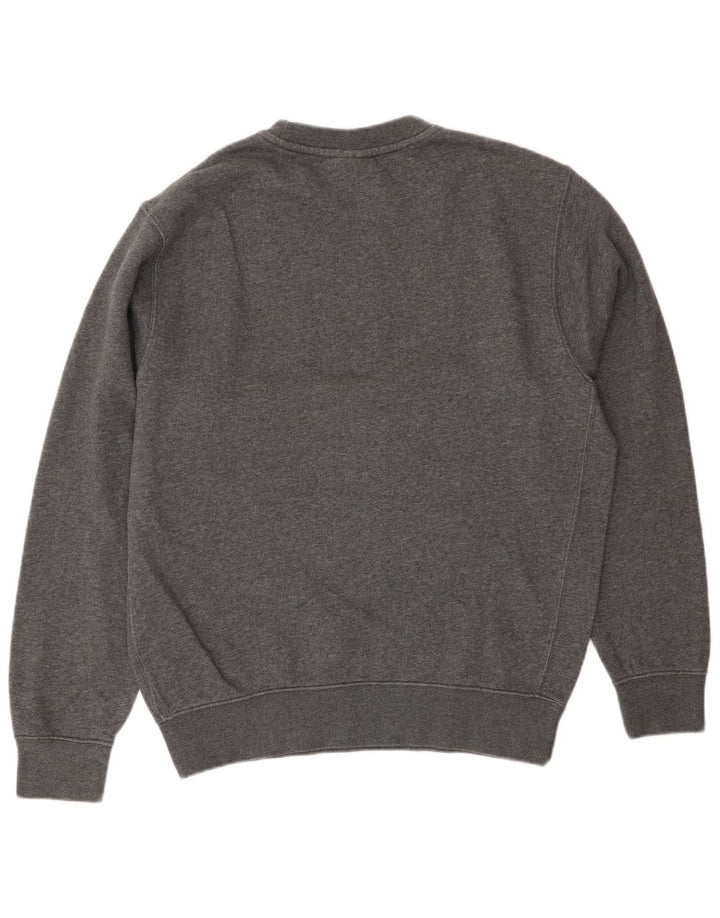 Nike masculino gráfico moletom jumper pequeno algodão cinza