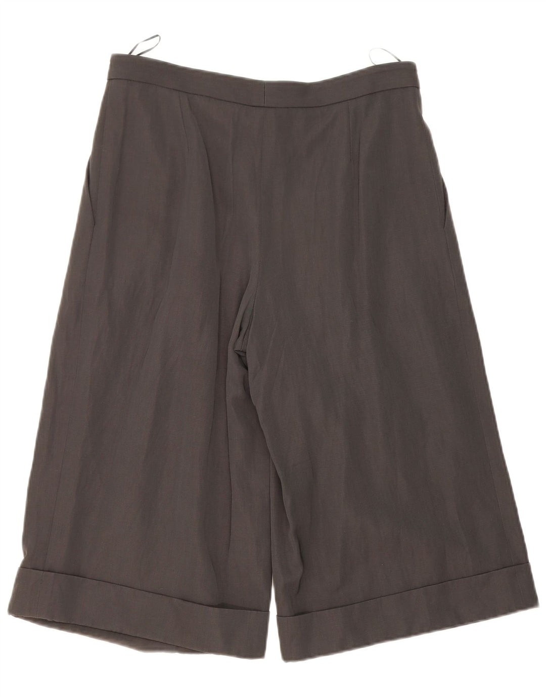 Bermuda Feminina Lanvin Pegged EU 42 Grande W34 Lã Cinza