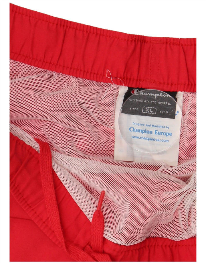 Shorts de natação masculino CHAMPION XL vermelho colorblock poliéster
