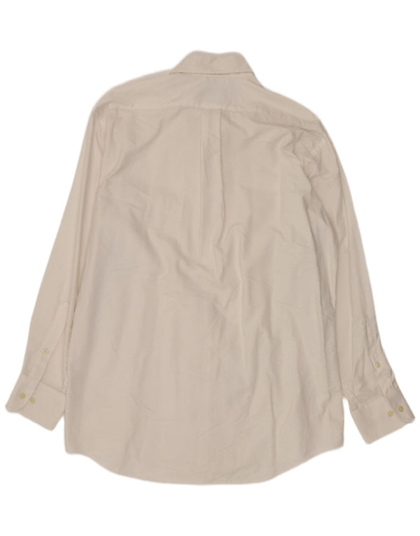 Camisa masculina Chaps tamanho 15 1/2 algodão branco médio