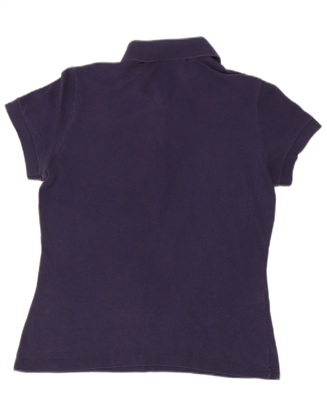 Camisa polo feminina Lacoste tamanho 42 grande algodão azul marinho