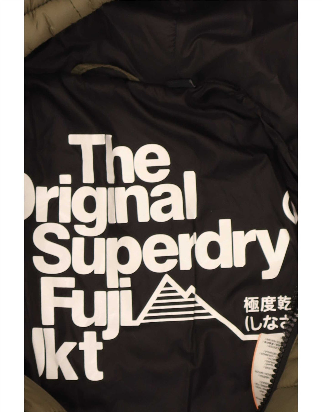 Jaqueta acolchoada com capuz feminina Superdry UK 10 Small Khaki Nylon