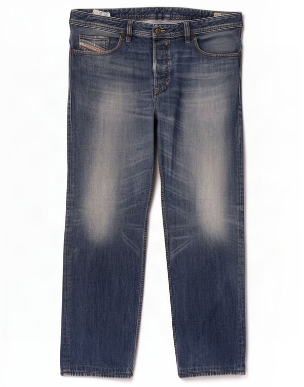 Diesel Mens Safado Regular Slim Straight Jeans W38 L34 Blue Cotton