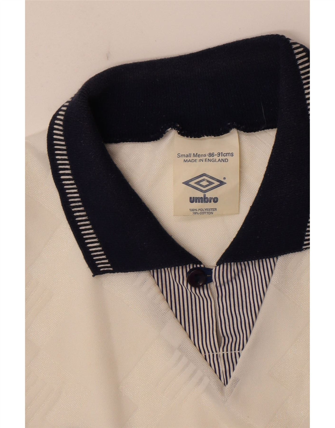 Camisa gráfica masculina Umbro Inglaterra 1990-1992 Top pequeno branco esportivo