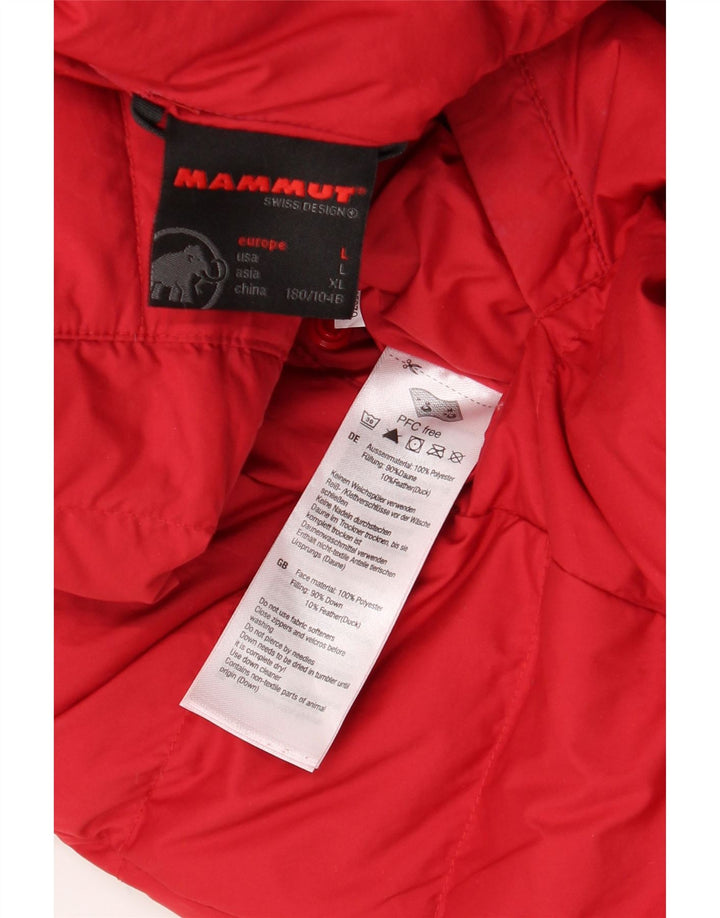 Jaqueta acolchoada reversível masculina Mammut UK 40 grande poliéster preto