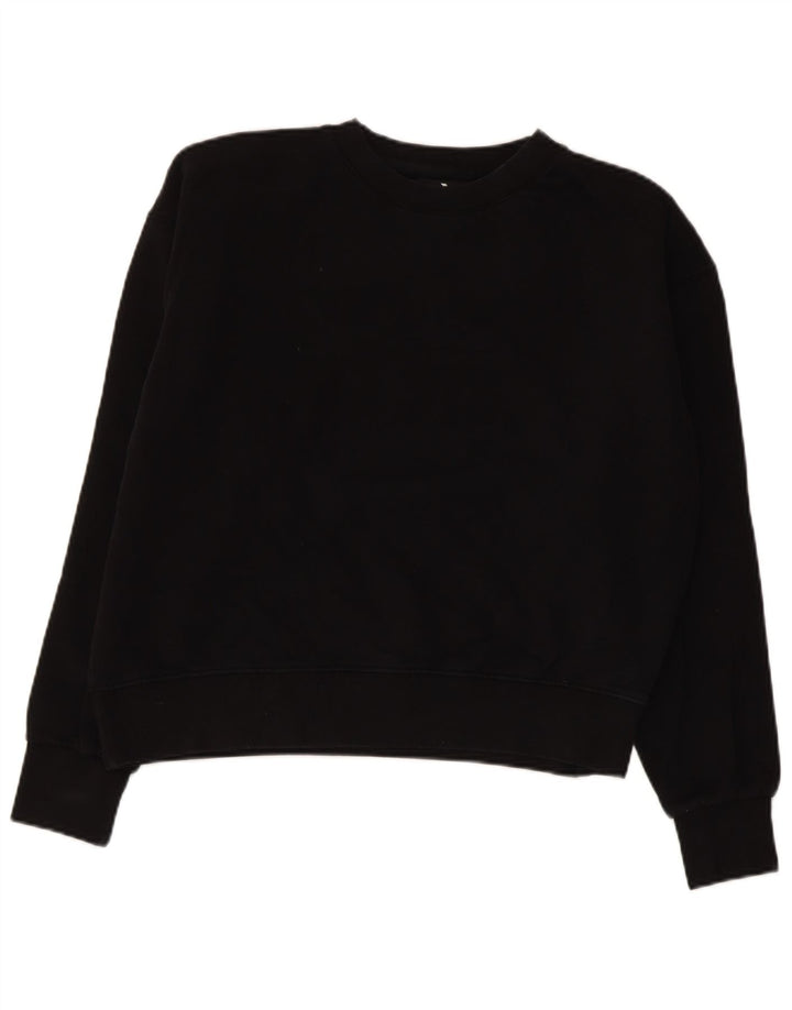 Suéter feminino CONVERSE cropped UK 14 algodão preto médio
