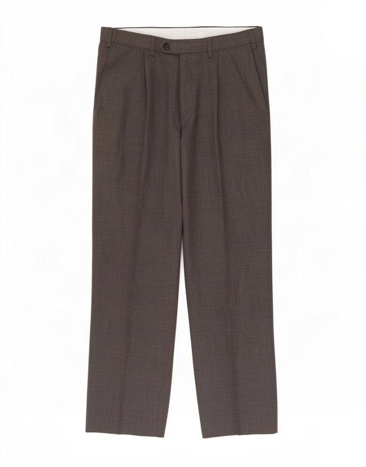 Calça masculina Marks & Spencer Pegged Suit W32 L29 poliéster cinza