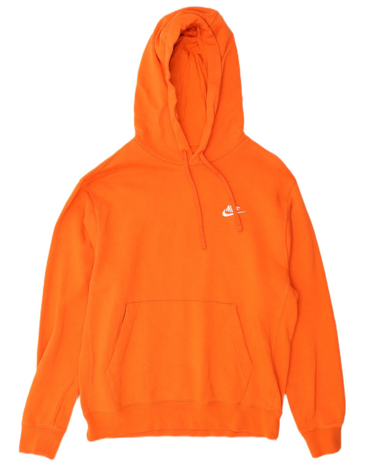 Nike Mens Hoodie Jumper Médio Algodão Laranja