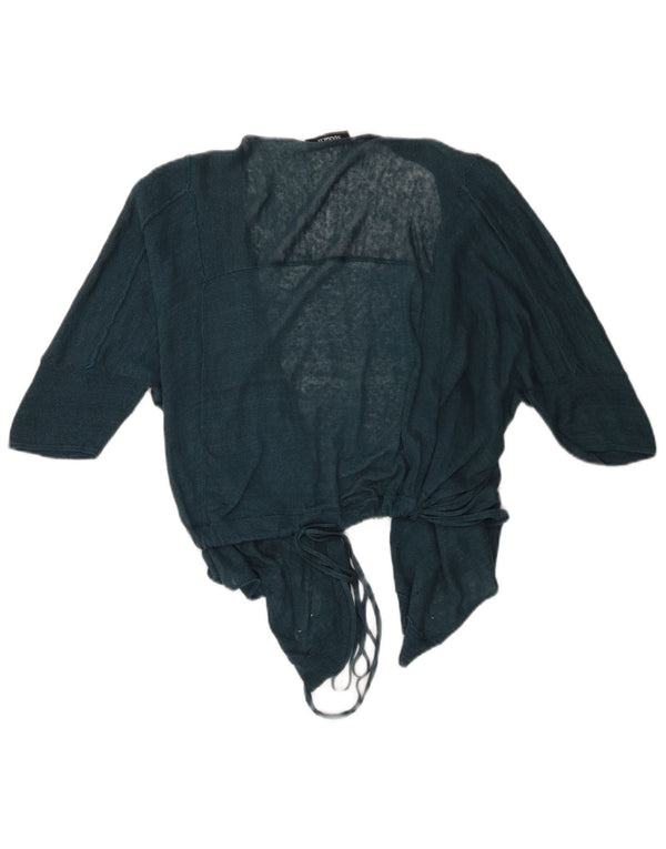 Cardigan feminino Max & Co. manga 3/4 UK 16 grande azul