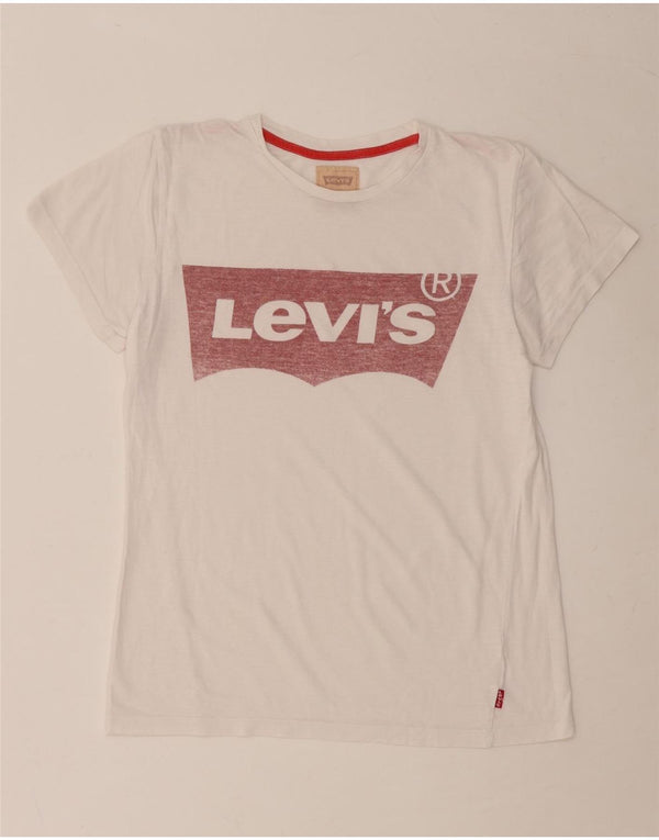 Camiseta gráfica LEVI'S Boys 13-14 anos branca
