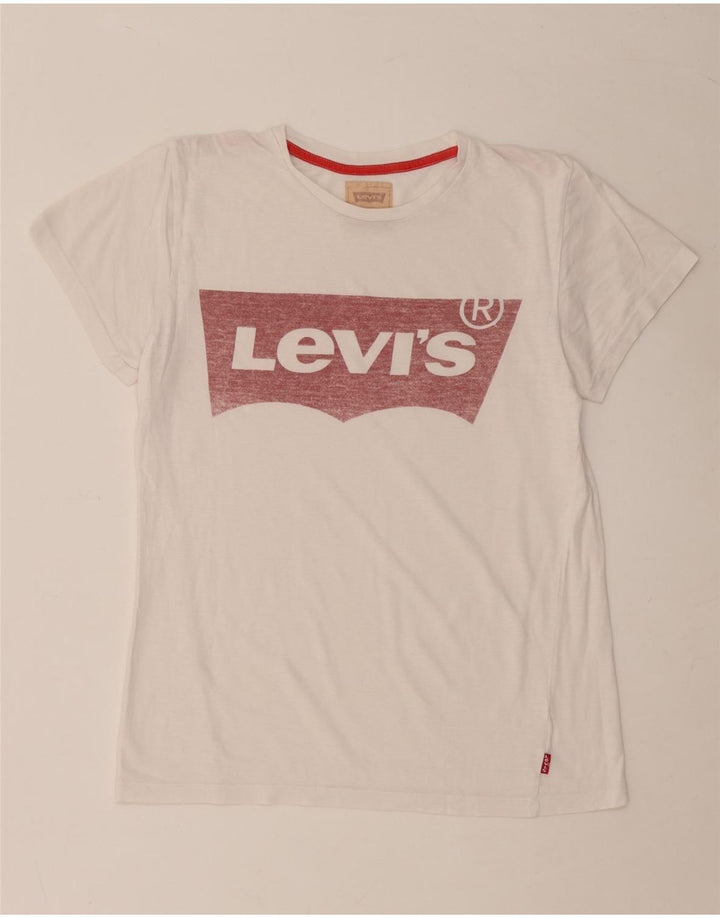 Camiseta gráfica LEVI'S Boys 13-14 anos branca