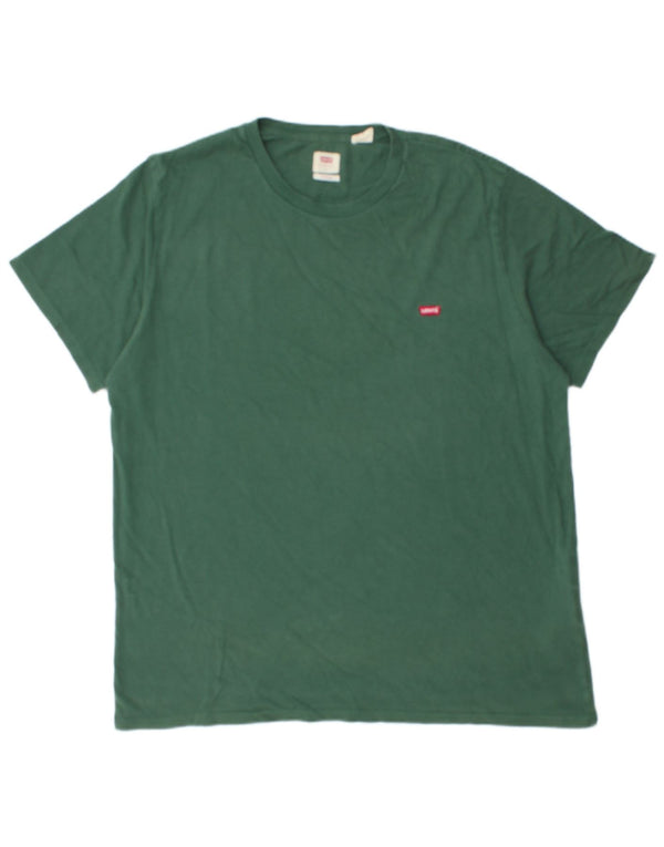 Camiseta masculina padrão Levi's Top grande de algodão verde