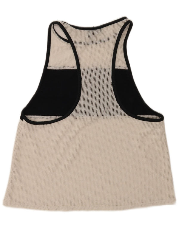 Nike Womens Graphic Vest Top UK 14 Medium White Colourblock Sports