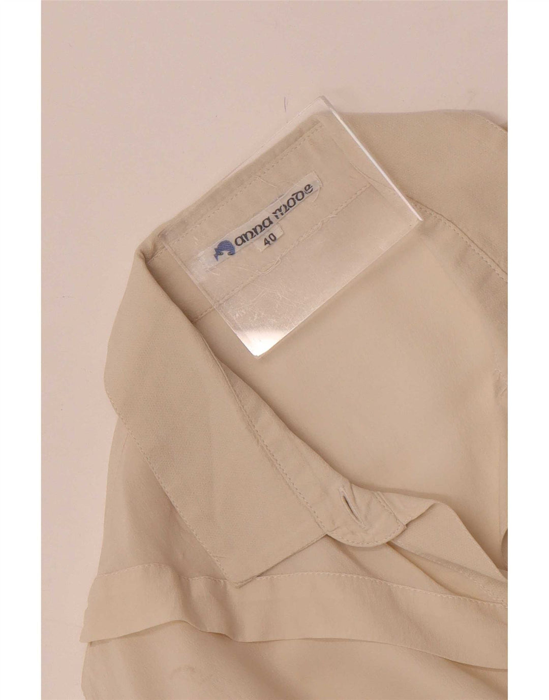Blusa feminina vintage IT 40 pequena off white
