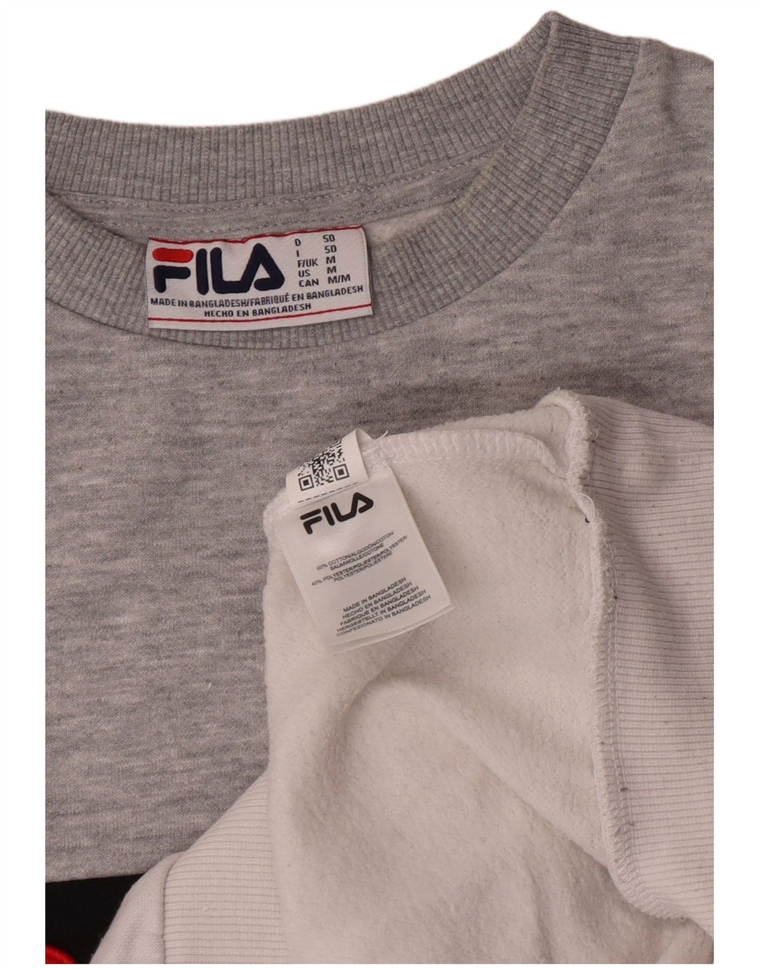 Fila Moletom Gráfico Masculino Jumper Médio Multicolorido Colorblock Algodão