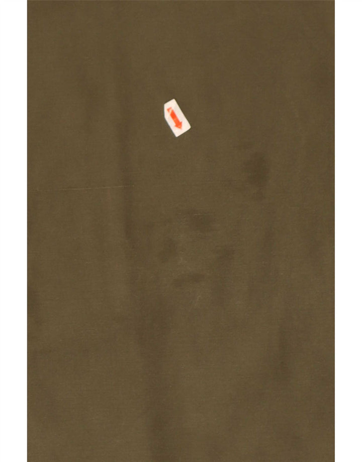 Camisa militar masculina vintage média cáqui