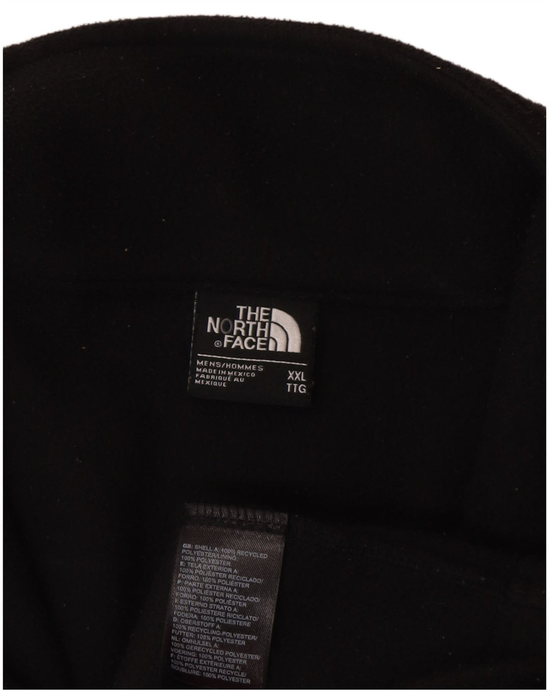 Jaqueta de lã masculina The North Face UK 44 2XL poliéster preto