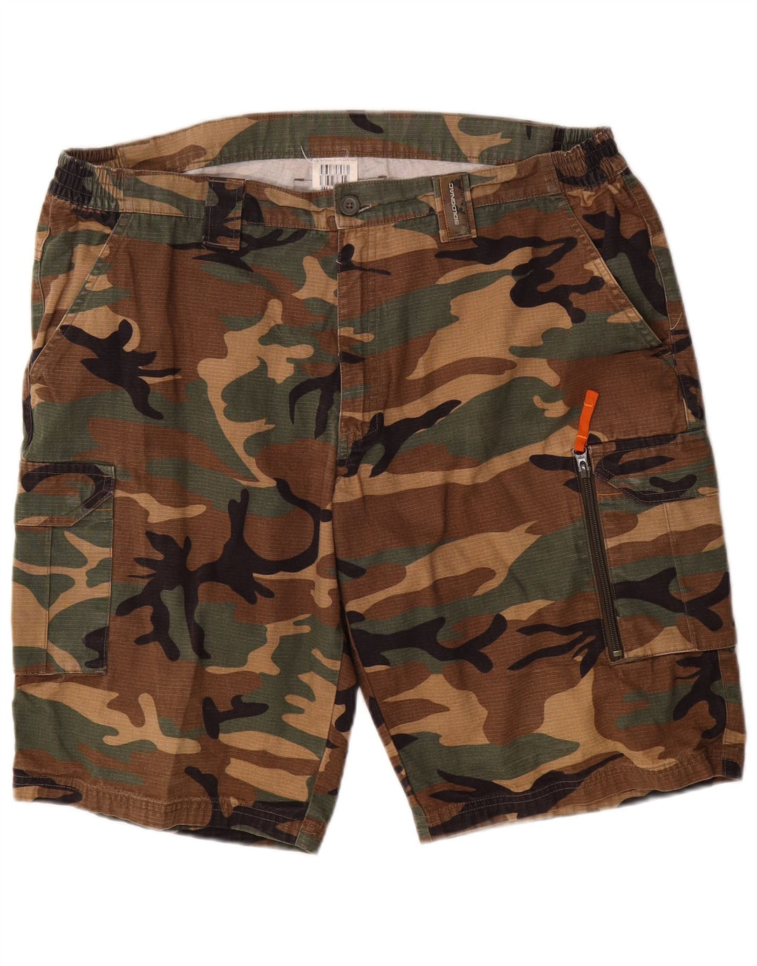 SOLOGNAC Mens Cargo Shorts W38 XL Camuflagem Marrom