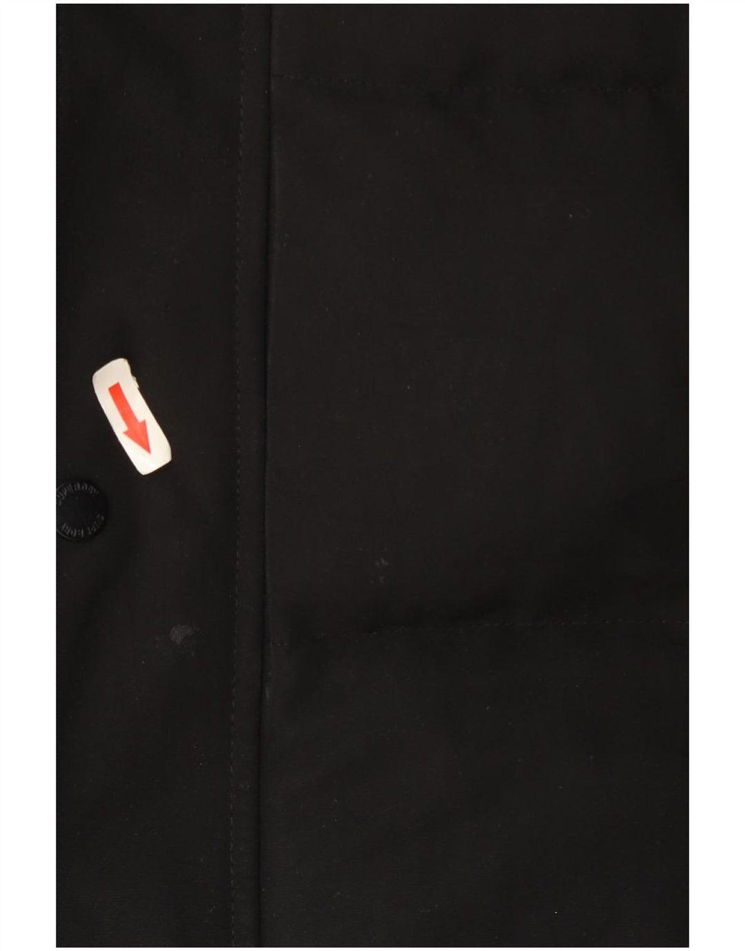 Colete acolchoado com capuz masculino Superdry UK 40 grande poliéster preto