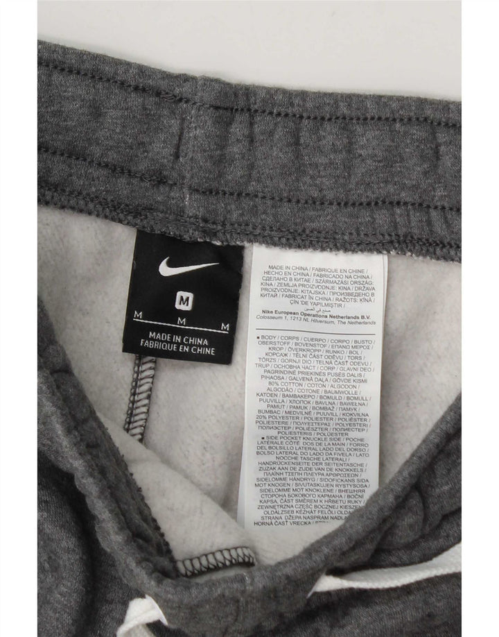 Shorts esportivos masculinos Nike médio cinza manchado de algodão