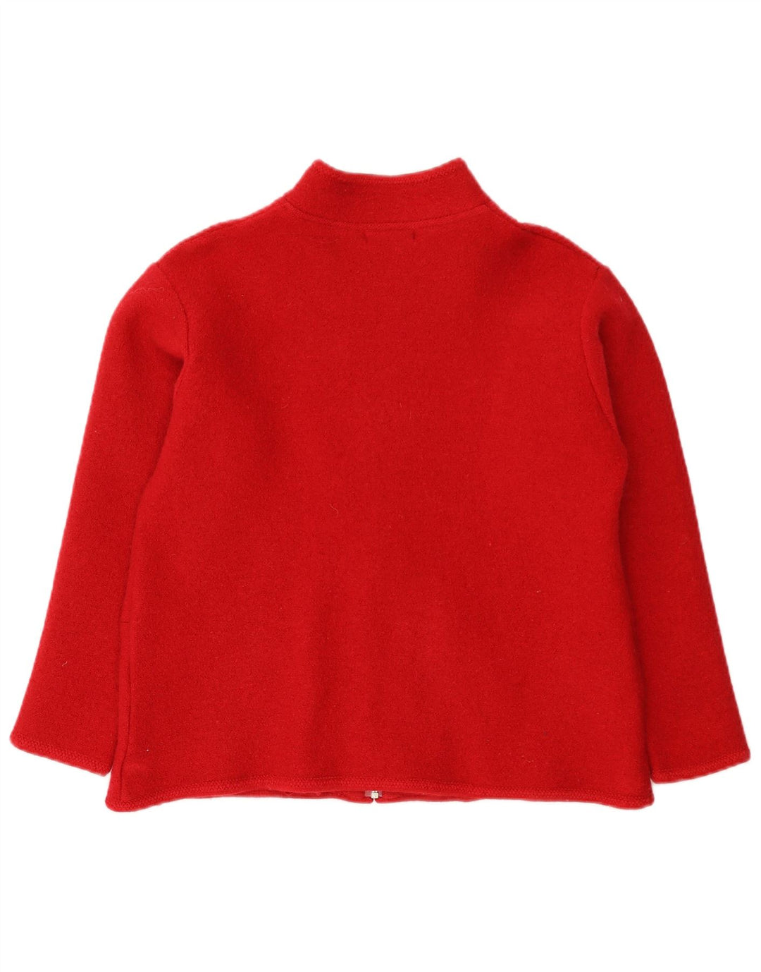 Suéter cardigã feminino Hepburn Reino Unido 18 XL lã vermelha