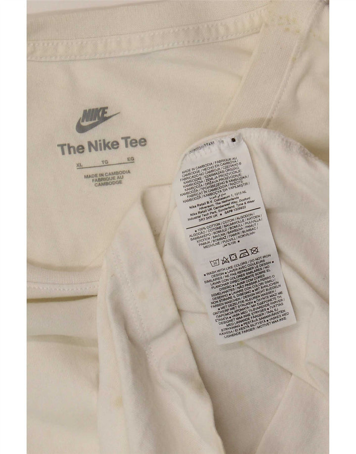 Camiseta masculina Nike Top XL algodão branco