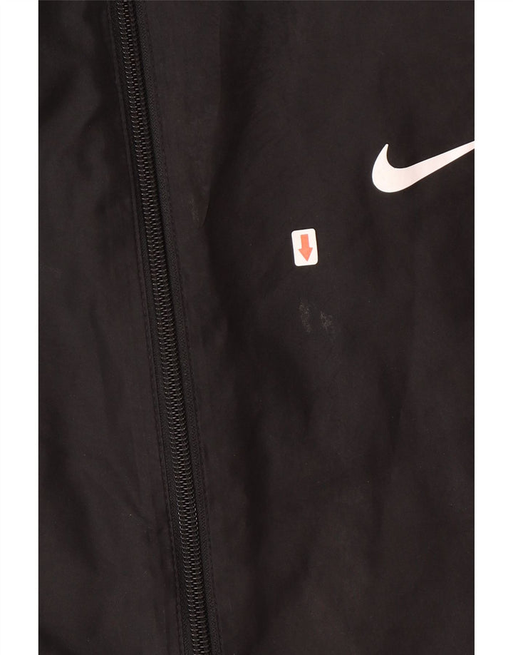 Nike Mens Tracksuit Top Jacket XL Preto Colorblock Poliéster