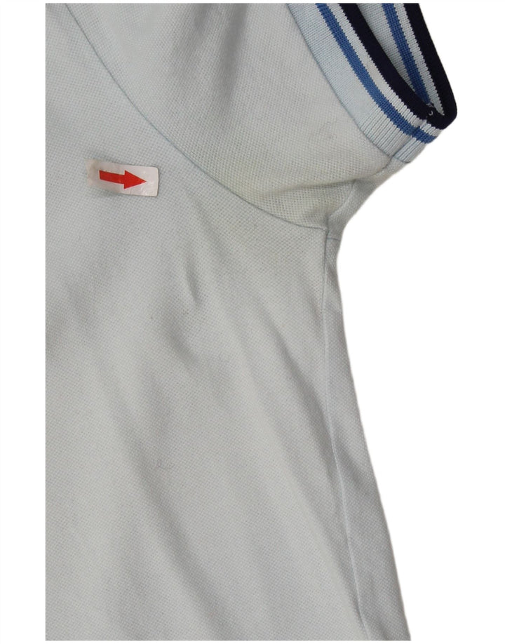 Camisa polo masculina leve e elástica FRED PERRY de algodão azul pequeno