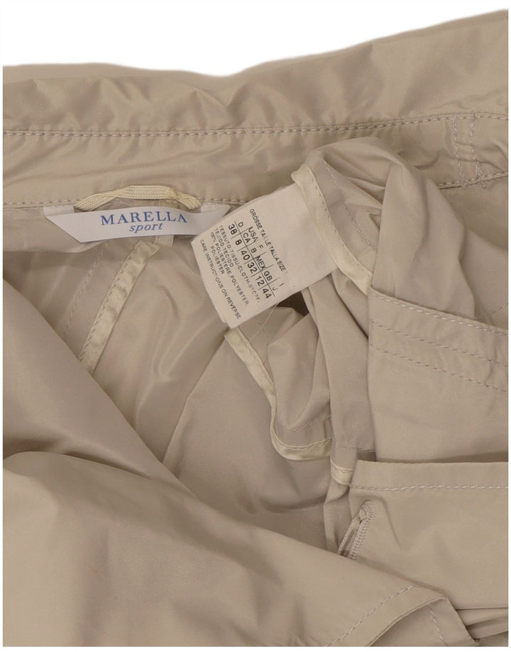Jaqueta blazer feminina Marella com peito duplo UK 12 médio off white