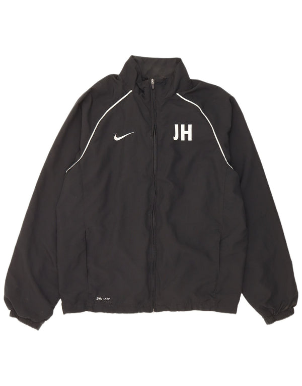 Nike Mens Dri Fit Tracksuit Top Jaqueta Grande Poliéster Preto