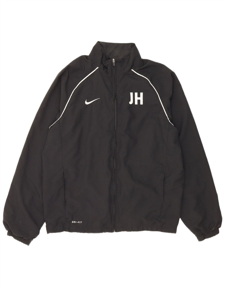 Nike Mens Dri Fit Tracksuit Top Jaqueta Grande Poliéster Preto