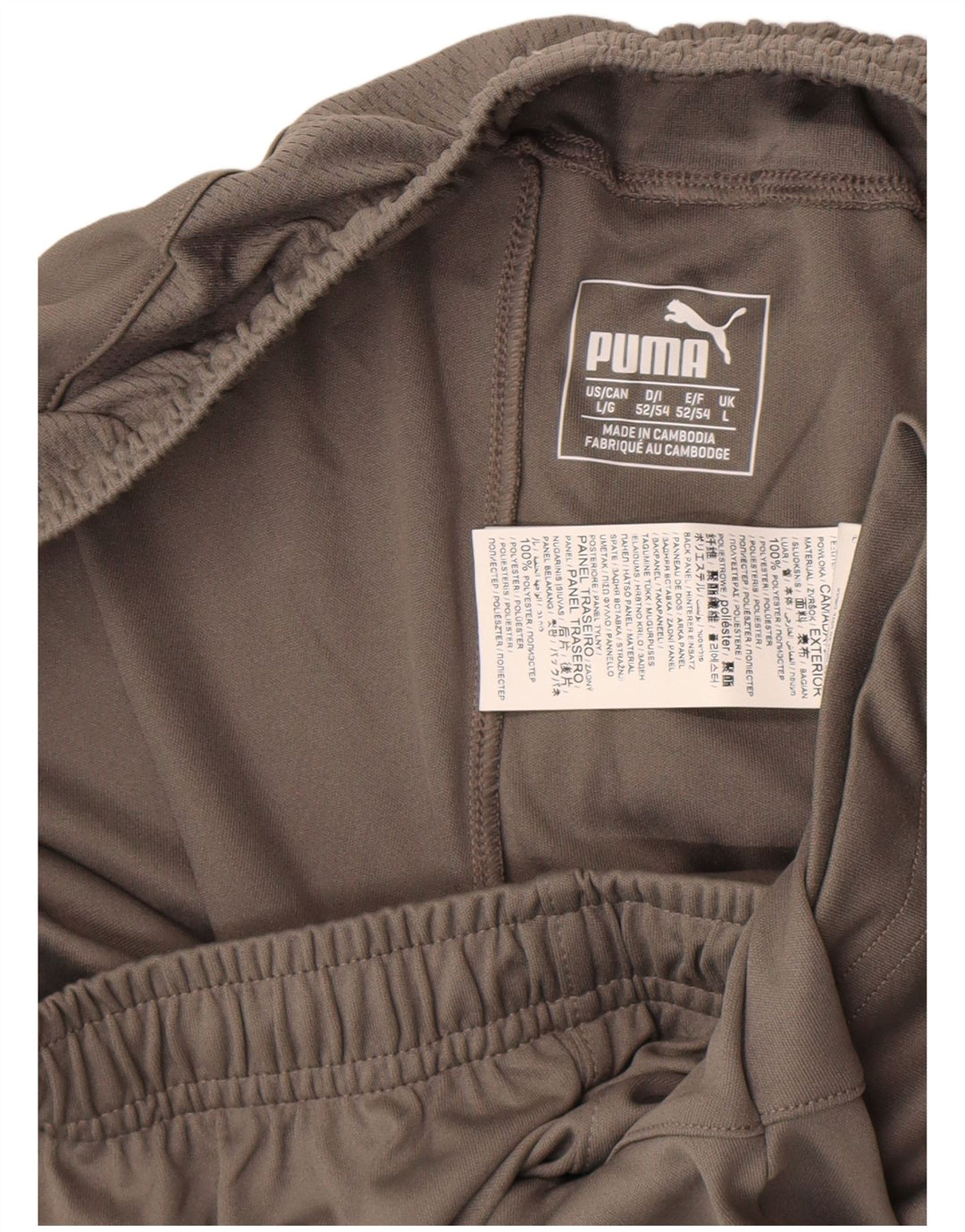 Puma Mens Sport Shorts Grande Cinza Colourblock Poliéster
