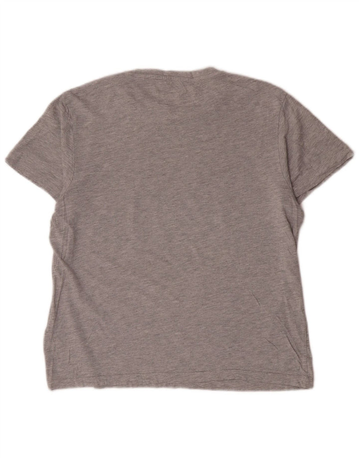 Camiseta feminina grande Jack Wills Reino Unido 10 algodão cinza pequeno