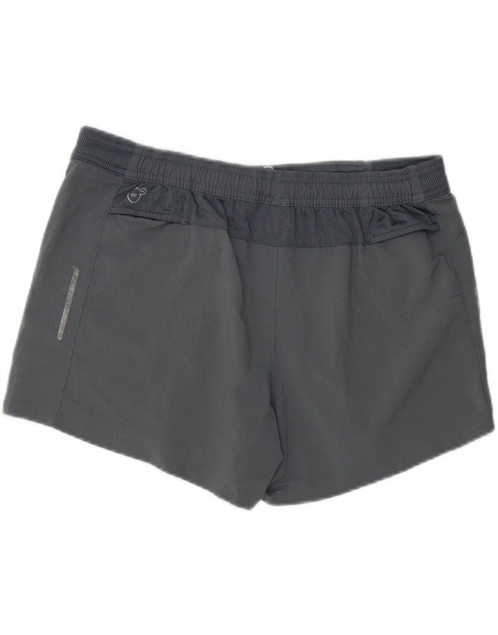 Shorts esportivos femininos Puma UK 14 grande poliéster cinza