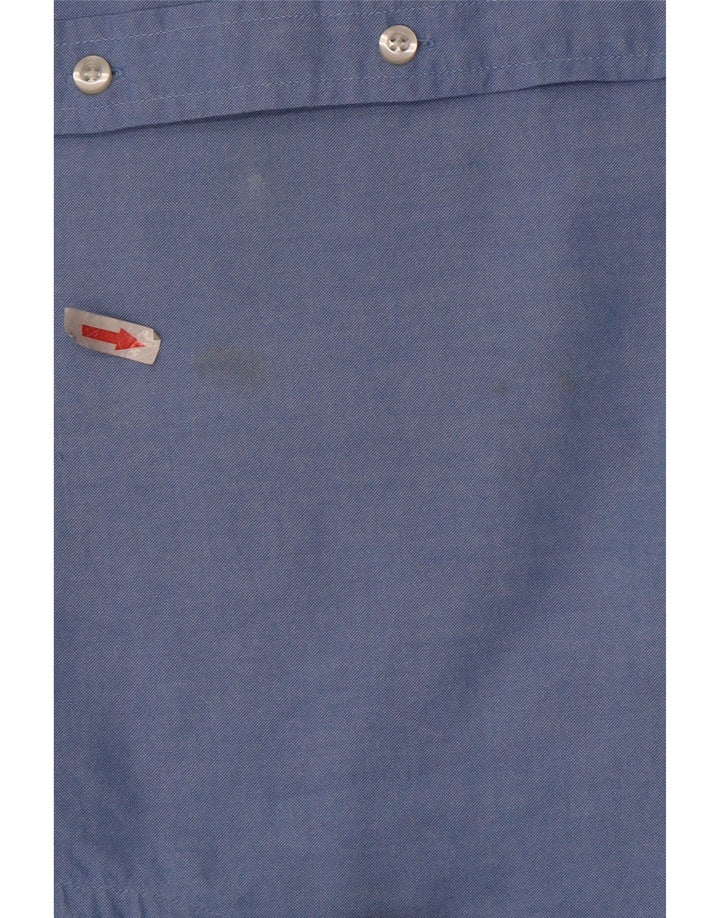 Camisa masculina Tommy Hilfiger grande algodão azul