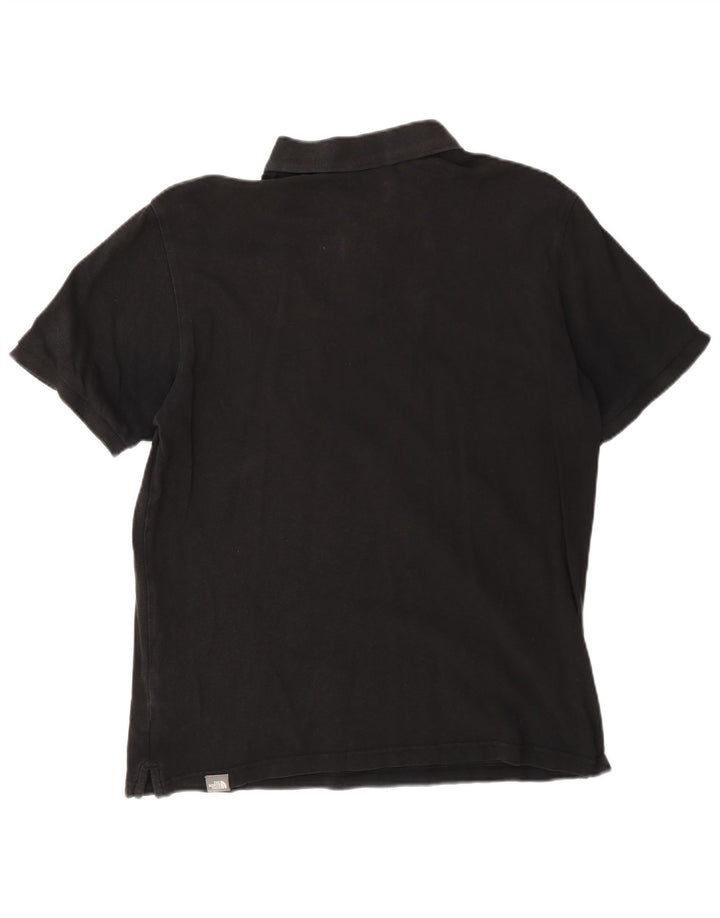 Camisa polo masculina The North Face algodão preto médio