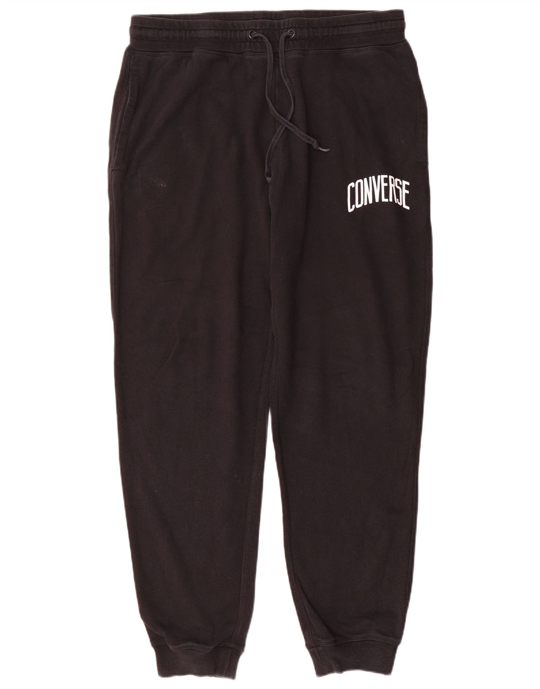Converse Mens Graphic Calças de treino Joggers Médio Algodão Preto