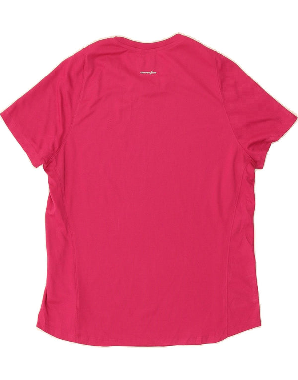 Camiseta feminina NEW BALANCE Standard Fit UK 14 poliéster rosa médio