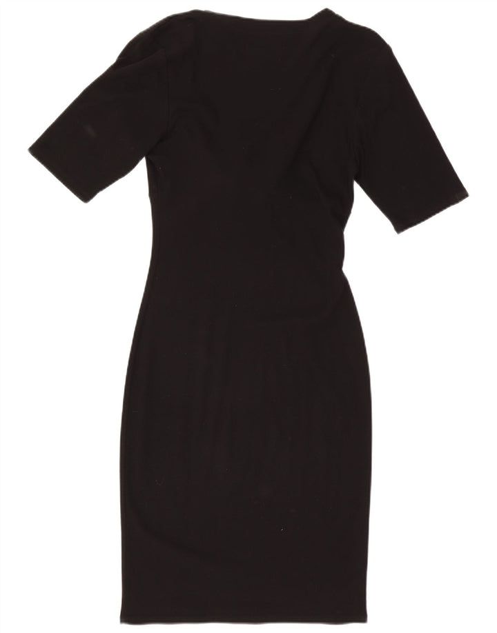 Vestido bodycon feminino Ungaro Reino Unido 10 pequeno preto