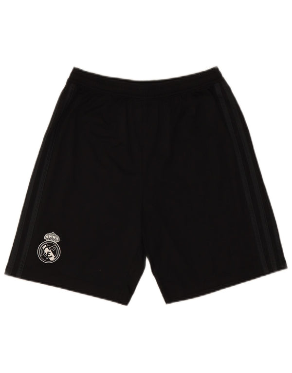 Adidas Boys Real Madrid Sport Shorts 13-14 Years  Black Polyester