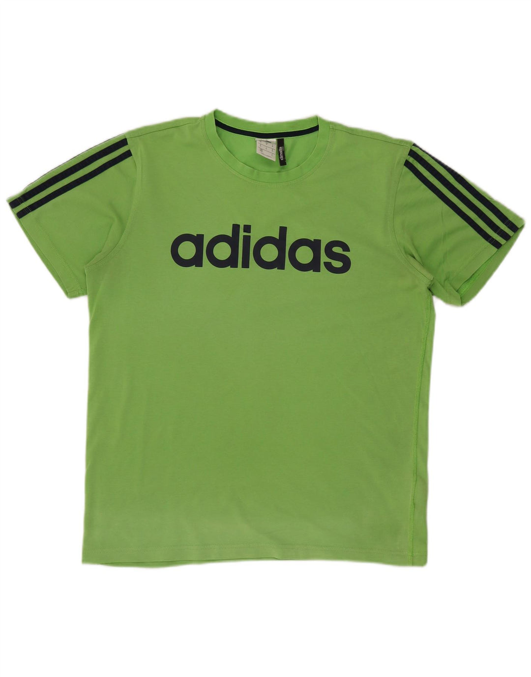 ADIDAS Mens Climalite Graphic T-Shirt Top Médio Algodão Verde