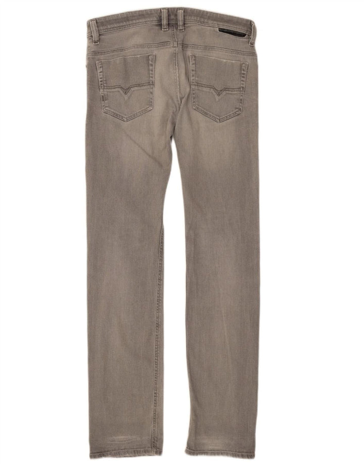 DIESEL Jeans retos masculinos W32 L36 algodão cinza