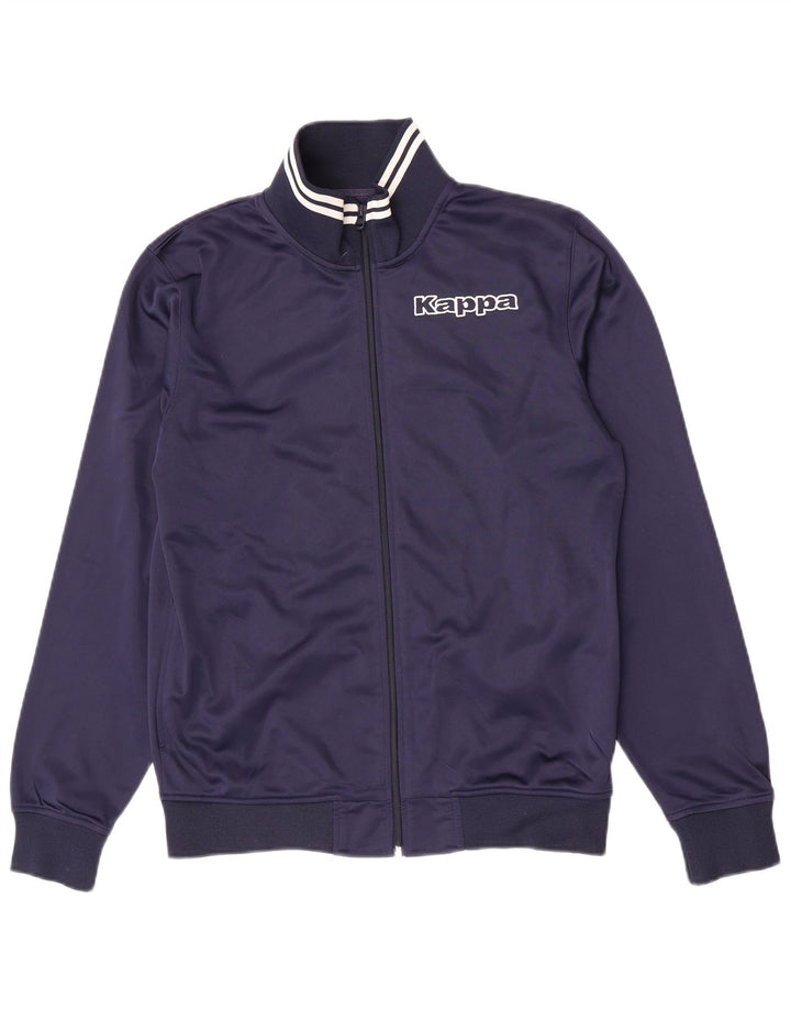 Kappa Mens Treino Top Jaqueta Grande Poliéster Azul Marinho