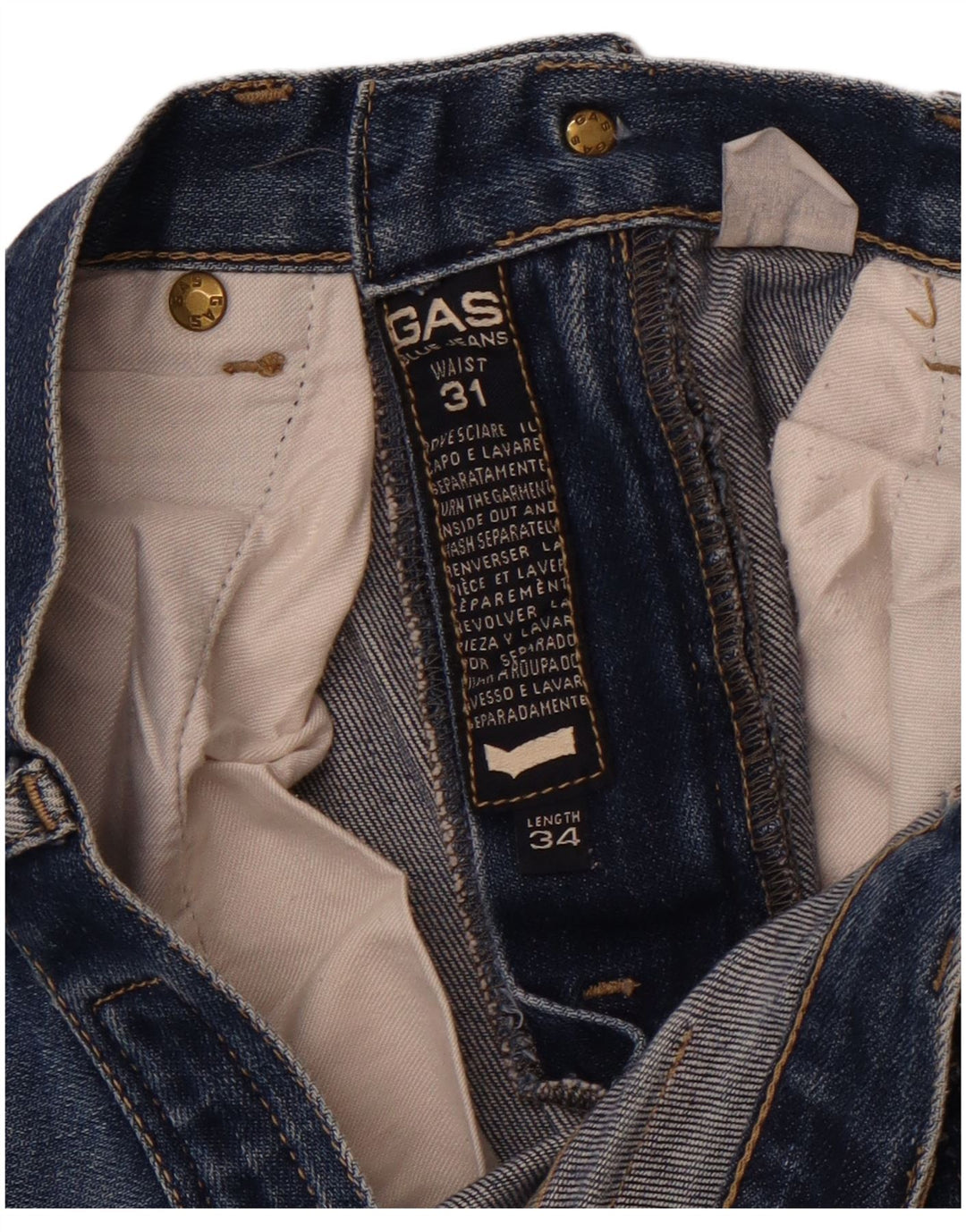 Calça Jeans Bootcut Feminina GAS W31 L28 Azul