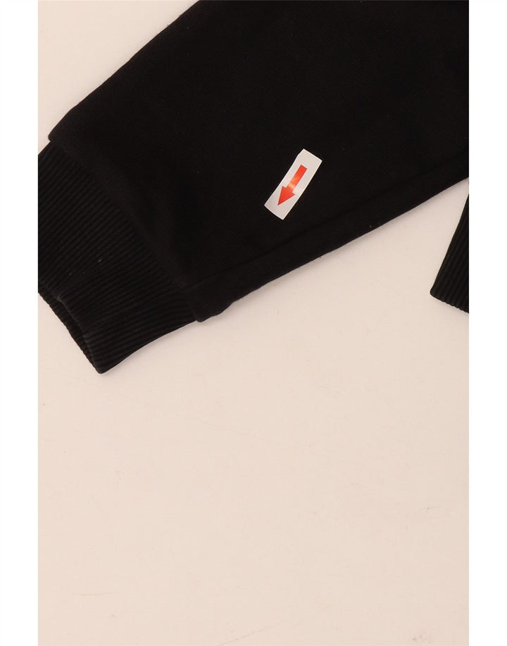 Fila moletom feminino jumper UK 10 pequeno algodão preto