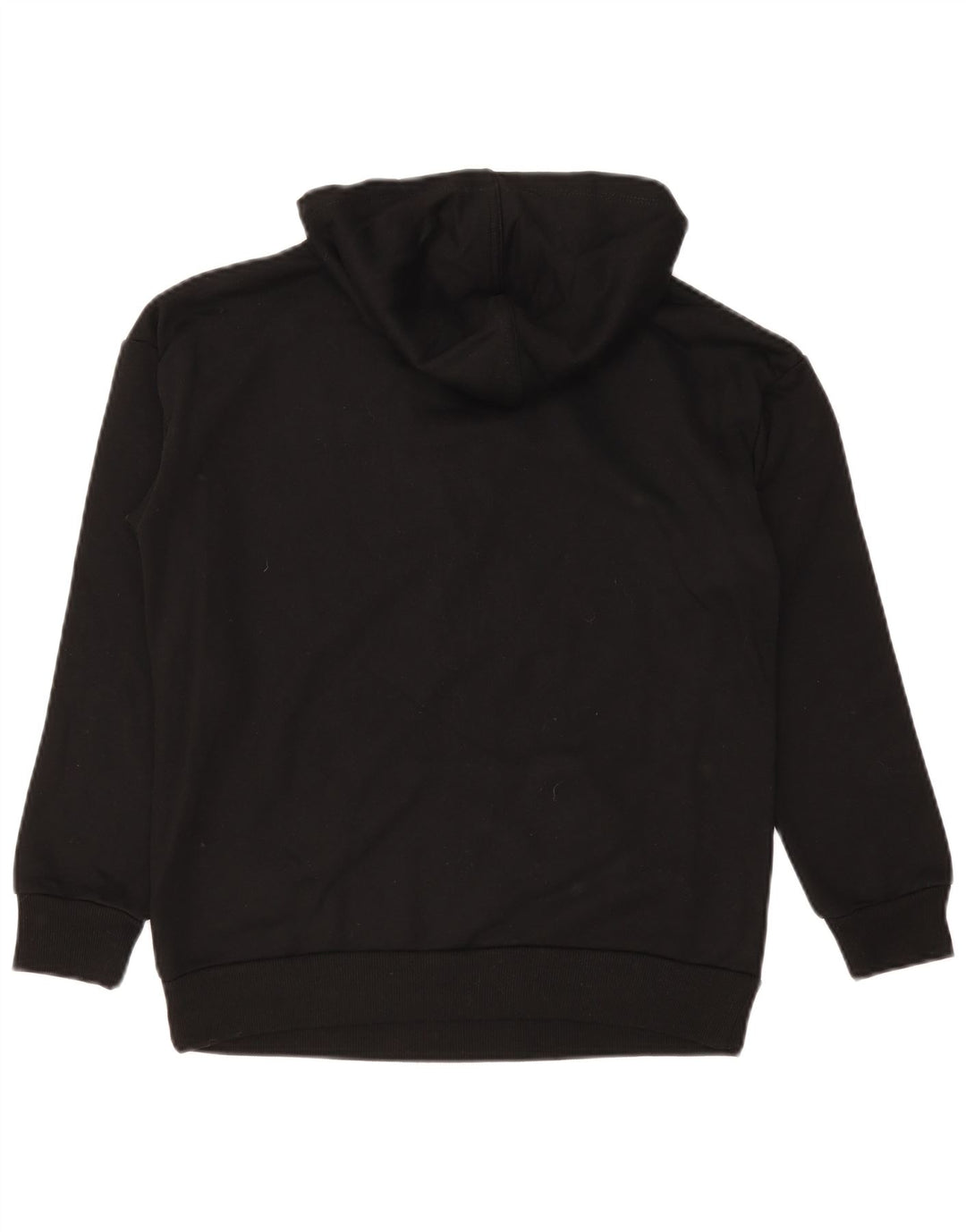 Suéter com capuz gráfico feminino Guess UK 14 médio preto