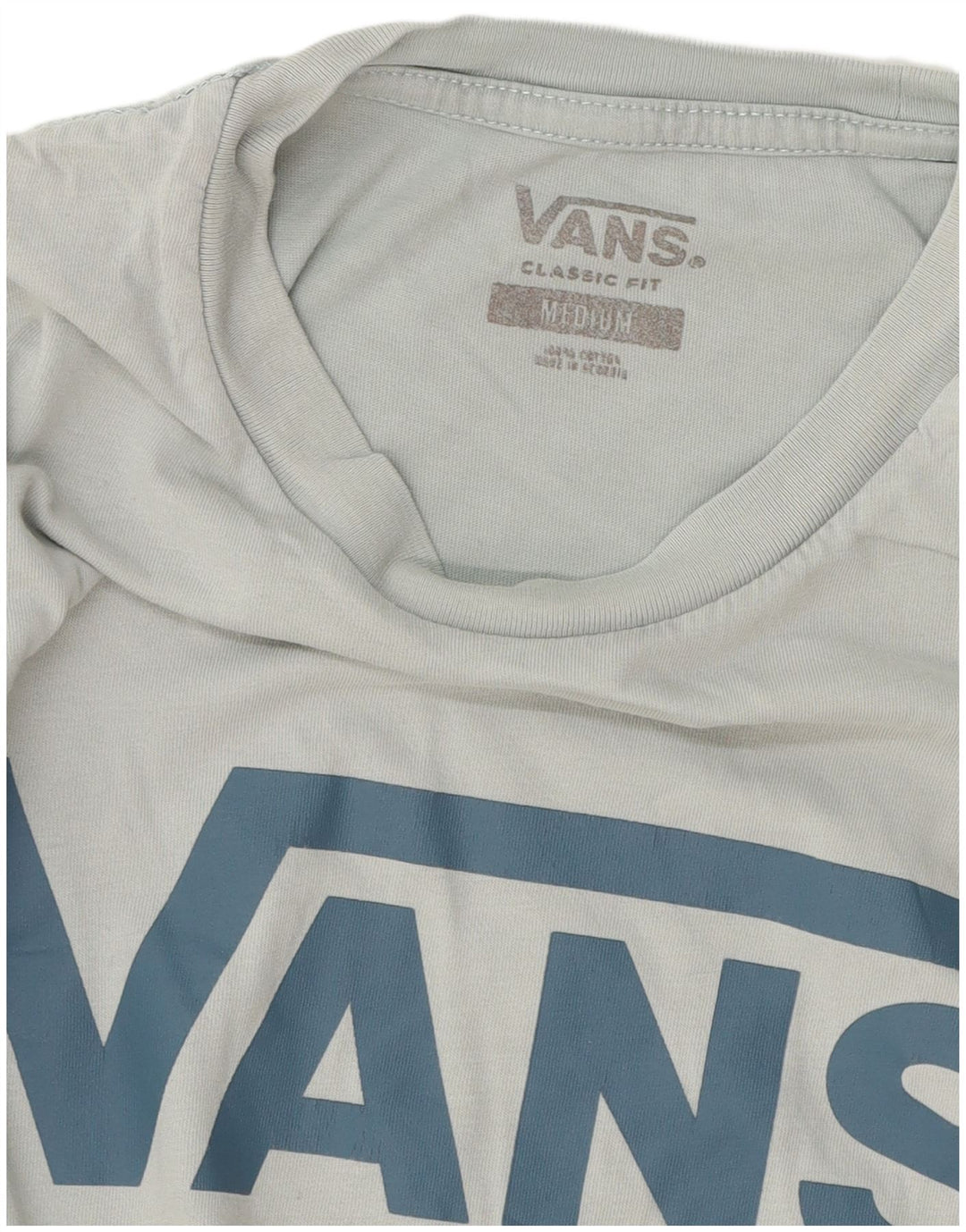 Camiseta masculina Vans Classic Fit Graphic Top Médio Azul Algodão