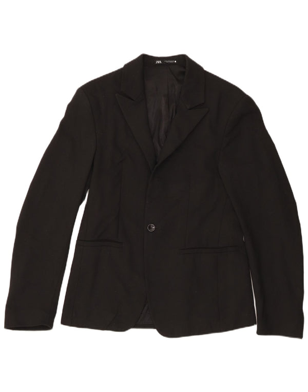Jaqueta blazer masculina Zara com 1 botão EU 46 pequena preta